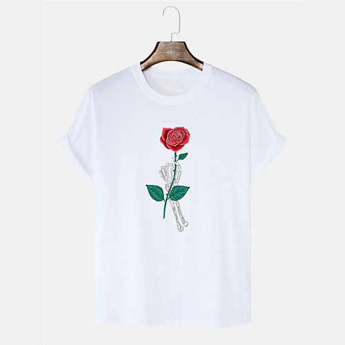 Men's Unisex T shirt Shirt Hot Stamping Floral Graphic Prints Plus Size Print Short Sleeve Daily Tops 100% Cotton Basic Casual Round Neck White Blushing Pink Black / Summer
Men's Unisex T shirt Shirt Hot Stamping Floral Graphic Prints Plus Size Print Short Sleeve Daily Tops 100% Cotton Basic Casual Round Neck White Blushing Pink Black / Summer