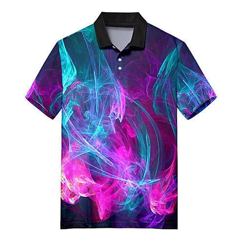 Men's Golf Shirt Tennis Shirt 3D Print Lightning Optical Illusion Button-Down Print Short Sleeve Casual Tops Casual Fashion Soft Breathable Purple / Sports
Men's Golf Shirt Tennis Shirt 3D Print Lightning Optical Illusion Button-Down Print Short Sleeve Casual Tops Casual Fashion Soft Breathable Purple / Sports