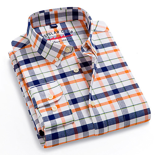 Men's Shirt Plaid Button-Down Long Sleeve Casual Tops Business Simple White Black Blue
Men's Shirt Plaid Button-Down Long Sleeve Casual Tops Business Simple White Black Blue