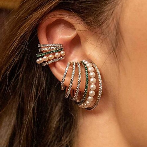 Women's Single Earring Trendy Imitation Pearl Earrings Jewelry Blue / Champagne / Green For Date Festival 1pc
Women's Single Earring Trendy Imitation Pearl Earrings Jewelry Blue / Champagne / Green For Date Festival 1pc