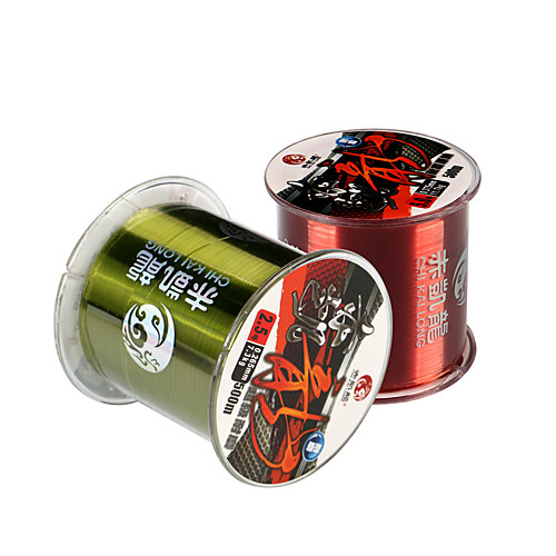 Monofilament Abrasion Resistant Fishing Line 500M / 550 Yards White, Red, Green
Monofilament Abrasion Resistant Fishing Line 500M / 550 Yards White, Red, Green