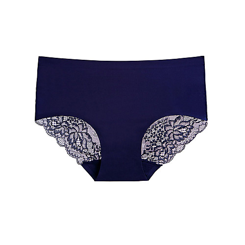 Women's Lace Classic & Timeless Solid Color Brief Micro-elastic Mid Waist 1 PC Blushing Pink M
Women's Lace Classic & Timeless Solid Color Brief Micro-elastic Mid Waist 1 PC Blushing Pink M