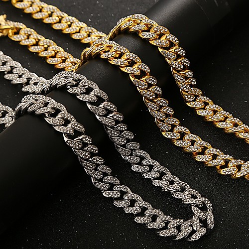 Men's Chains Necklace Hip Hop Alloy Silver Gold 45-71 cm Necklace Jewelry 1pc For Street
Men's Chains Necklace Hip Hop Alloy Silver Gold 45-71 cm Necklace Jewelry 1pc For Street