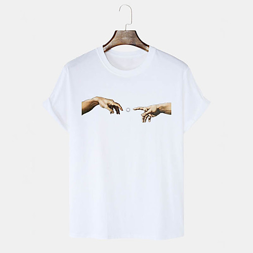 Men's Unisex T shirt Hot Stamping Graphic Prints Hand Plus Size Print Short Sleeve Daily Tops 100% Cotton Basic Casual White Black Blushing Pink
Men's Unisex T shirt Hot Stamping Graphic Prints Hand Plus Size Print Short Sleeve Daily Tops 100% Cotton Basic Casual White Black Blushing Pink