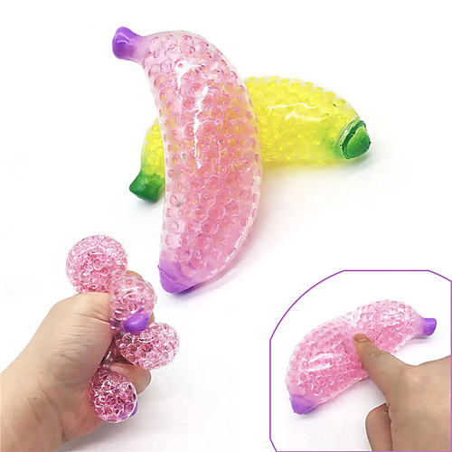 Squishy Toys Banana Stress Balls Tropical Fruit with Colorful, Gel Water Beads - Squeeze, Pull, and Stretch Promote Stress Relief, Calm Focus - Kids and Birthday Present Gift
Squishy Toys Banana Stress Balls Tropical Fruit with Colorful, Gel Water Beads - Squeeze, Pull, and Stretch Promote Stress Relief, Calm Focus - Kids and Birthday Present Gift