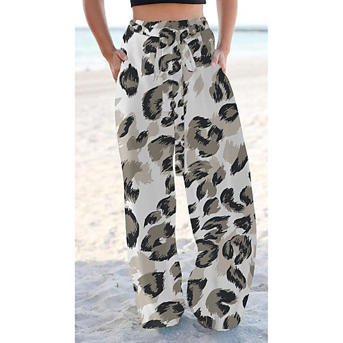 Women's Basic Chino Comfort Going out Beach Pants Pants Leopard Graphic Prints Short Elastic Drawstring Design Print White
Women's Basic Chino Comfort Going out Beach Pants Pants Leopard Graphic Prints Short Elastic Drawstring Design Print White