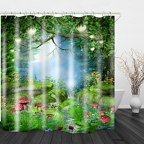 Red MushSeparate Wet And Dry Zones in the Grass Print Waterproof Fabric Shower Curtain for Bathroom Home Decor Covered Bathtub Curtains Liner Includes with Hooks
Red MushSeparate Wet And Dry Zones in the Grass Print Waterproof Fabric Shower Curtain for Bathroom Home Decor Covered Bathtub Curtains Liner Includes with Hooks