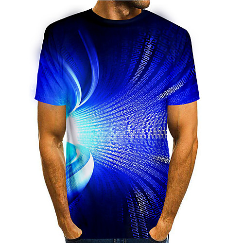 Men's T shirt 3D Print Graphic 3D 3D Print Short Sleeve Daily Tops Basic Casual Blue
Men's T shirt 3D Print Graphic 3D 3D Print Short Sleeve Daily Tops Basic Casual Blue