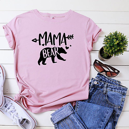 Women's T shirt Graphic Text Letter Print Round Neck Basic Tops 100% Cotton White Black Yellow
Women's T shirt Graphic Text Letter Print Round Neck Basic Tops 100% Cotton White Black Yellow