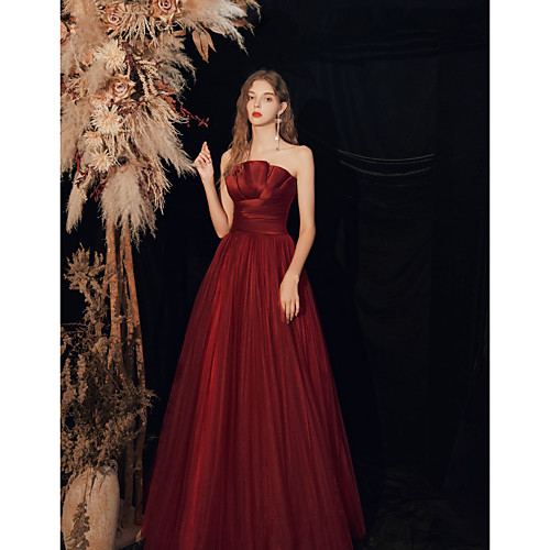 A-Line Minimalist Elegant Engagement Prom Dress Scalloped Neckline Sleeveless Floor Length Tulle with Pleats Ruched 2021
A-Line Minimalist Elegant Engagement Prom Dress Scalloped Neckline Sleeveless Floor Length Tulle with Pleats Ruched 2021