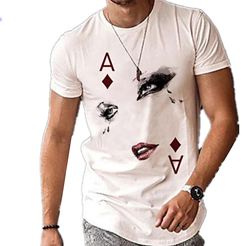 Men's Unisex T shirt Hot Stamping Graphic Prints Portrait Plus Size Print Short Sleeve Casual Tops 100% Cotton Basic Casual Fashion White
Men's Unisex T shirt Hot Stamping Graphic Prints Portrait Plus Size Print Short Sleeve Casual Tops 100% Cotton Basic Casual Fashion White