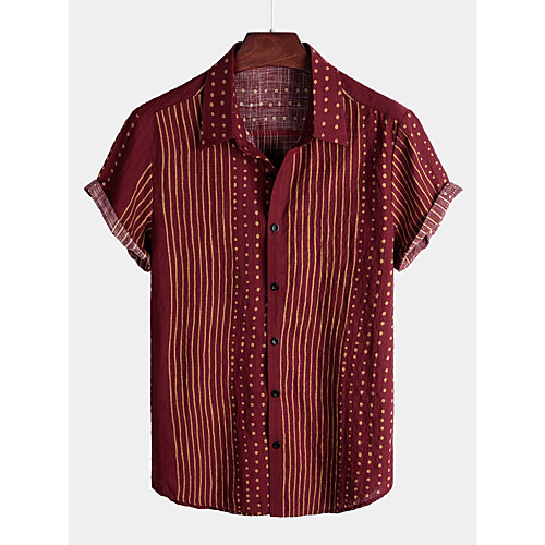 Men's Shirt Tribal Short Sleeve Daily Tops Cotton Basic Boho Classic Collar Wine / Beach
Men's Shirt Tribal Short Sleeve Daily Tops Cotton Basic Boho Classic Collar Wine / Beach