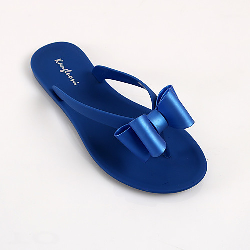 Women's Slippers & Flip-Flops Open Toe PVC Bowknot Solid Colored White Black Red 
Women's Slippers & Flip-Flops Open Toe PVC Bowknot Solid Colored White Black Red