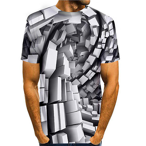 Men's T shirt 3D Print Graphic 3D 3D Print Short Sleeve Daily Tops Basic Casual Black / White
Men's T shirt 3D Print Graphic 3D 3D Print Short Sleeve Daily Tops Basic Casual Black / White