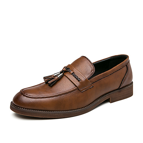 Men's Loafers & Slip-Ons Penny Loafers Business Casual Vintage Daily Party & Evening Walking Shoes Cowhide Height-increasing Wear Proof Booties / Ankle Boots Black Brown Spring Summer / British
Men's Loafers & Slip-Ons Penny Loafers Business Casual Vintage Daily Party & Evening Walking Shoes Cowhide Height-increasing Wear Proof Booties / Ankle Boots Black Brown Spring Summer / British