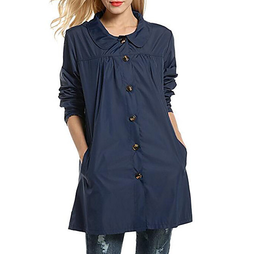 Women's Coat Causal Fall Long Coat Standard Fit Casual Jacket Solid Color Patchwork ArmyGreen Royal Blue
Women's Coat Causal Fall Long Coat Standard Fit Casual Jacket Solid Color Patchwork ArmyGreen Royal Blue