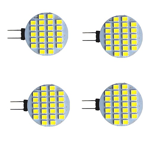 4pcs 2 W LED Bi-pin Lights 280 lm G4 24 LED Beads SMD 2835 Warm White White 9-30 V
4pcs 2 W LED Bi-pin Lights 280 lm G4 24 LED Beads SMD 2835 Warm White White 9-30 V