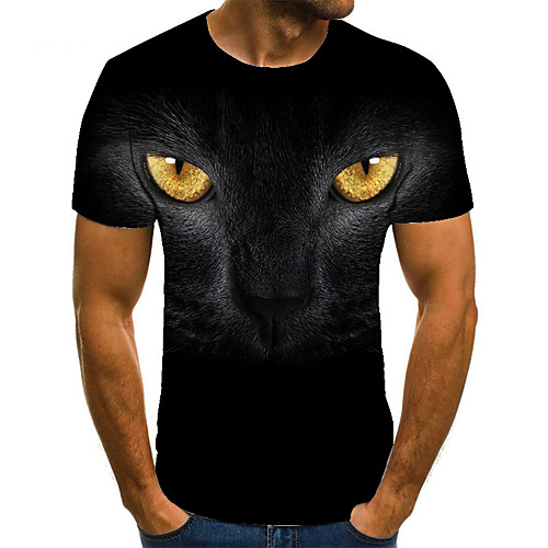 Men's T shirt Shirt 3D Print Animal 3D Print Print Short Sleeve Casual Tops Casual Fashion Round Neck Black
Men's T shirt Shirt 3D Print Animal 3D Print Print Short Sleeve Casual Tops Casual Fashion Round Neck Black