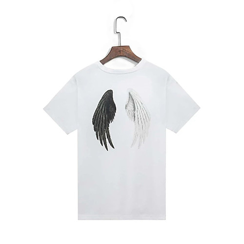 Men's Unisex T shirt Hot Stamping Wings Plus Size Print Short Sleeve Casual Tops 100% Cotton Basic Casual Fashion White
Men's Unisex T shirt Hot Stamping Wings Plus Size Print Short Sleeve Casual Tops 100% Cotton Basic Casual Fashion White