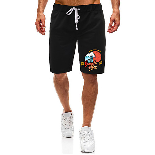 Men's Casual / Sporty Athleisure Daily Gym Shorts Pants Graphic Sun Letter Short Pocket Elastic Drawstring Design Print Black Light Grey
Men's Casual / Sporty Athleisure Daily Gym Shorts Pants Graphic Sun Letter Short Pocket Elastic Drawstring Design Print Black Light Grey