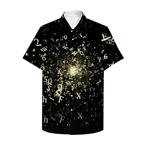 Men's Shirt 3D Print Graphic Prints Letter Button-Down Print Short Sleeve Daily Tops Casual Hawaiian Black
Men's Shirt 3D Print Graphic Prints Letter Button-Down Print Short Sleeve Daily Tops Casual Hawaiian Black