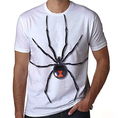 Men's T shirt Shirt 3D Print Graphic Prints Spider Print Short Sleeve Daily Tops Casual Designer Big and Tall Round Neck White / Summer
Men's T shirt Shirt 3D Print Graphic Prints Spider Print Short Sleeve Daily Tops Casual Designer Big and Tall Round Neck White / Summer