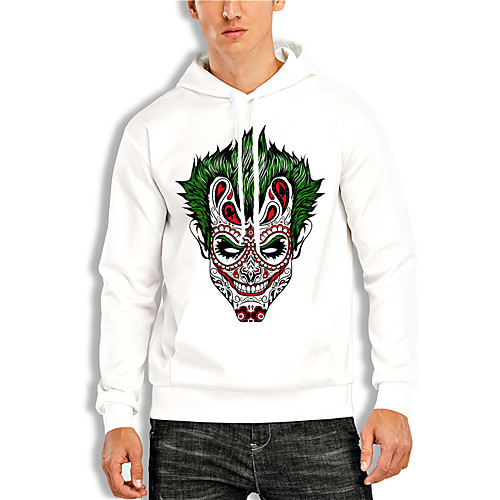 Men's Pullover Hoodie Sweatshirt Graphic Prints Skull Print Hooded Daily Sports 3D Print 3D Print Casual Hoodies Sweatshirts Long Sleeve White
Men's Pullover Hoodie Sweatshirt Graphic Prints Skull Print Hooded Daily Sports 3D Print 3D Print Casual Hoodies Sweatshirts Long Sleeve White