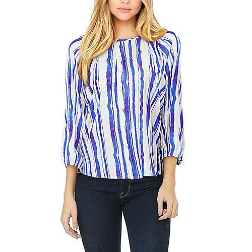 Women's Blouse Shirt Floral Striped Leopard Long Sleeve Print Shirt Collar Basic Tops White Black Blue
Women's Blouse Shirt Floral Striped Leopard Long Sleeve Print Shirt Collar Basic Tops White Black Blue
