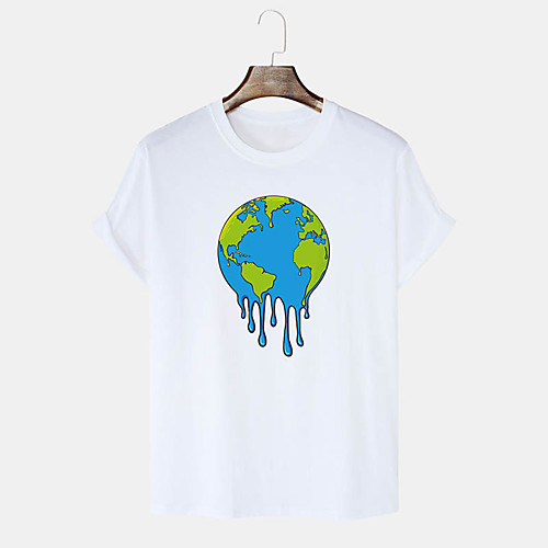Men's Unisex T shirt Hot Stamping Graphic Prints Earth Plus Size Print Short Sleeve Daily Tops 100% Cotton Basic Casual White Black Blushing Pink
Men's Unisex T shirt Hot Stamping Graphic Prints Earth Plus Size Print Short Sleeve Daily Tops 100% Cotton Basic Casual White Black Blushing Pink