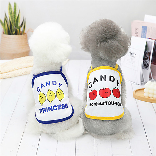 Dog Cat Shirt / T-Shirt Vest Candy Puppy Basic Adorable Cute Dailywear Casual / Daily Dog Clothes Puppy Clothes Dog Outfits Breathable Yellow Red Blue Costume for Girl and Boy Dog Polyster S M L XL
Dog Cat Shirt / T-Shirt Vest Candy Puppy Basic Adorable Cute Dailywear Casual / Daily Dog Clothes Puppy Clothes Dog Outfits Breathable Yellow Red Blue Costume for Girl and Boy Dog Polyster S M L XL