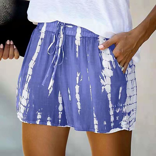 Women's Stylish Hip-Hop Comfort Loose Going out Beach Shorts Pajamas Pants Stripe Tie Dye Short Drawstring Elastic Waist High Waist ArmyGreen Blue Blushing Pink Wine
Women's Stylish Hip-Hop Comfort Loose Going out Beach Shorts Pajamas Pants Stripe Tie Dye Short Drawstring Elastic Waist High Waist ArmyGreen Blue Blushing Pink Wine