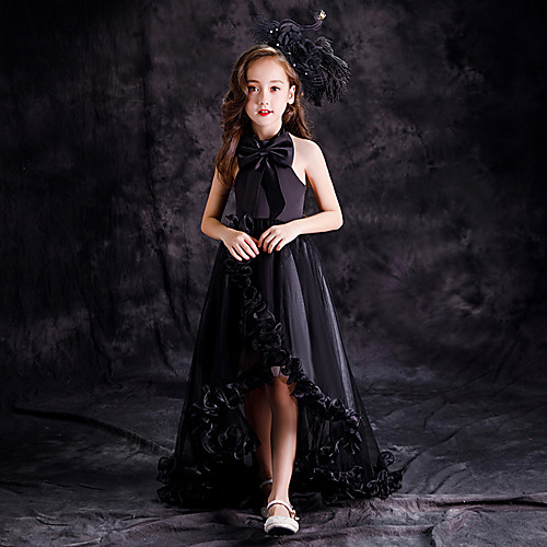 Princess Sweep / Brush Train Flower Girl Dresses Party Satin Sleeveless Halter Neck with Bow(s)
Princess Sweep / Brush Train Flower Girl Dresses Party Satin Sleeveless Halter Neck with Bow(s)