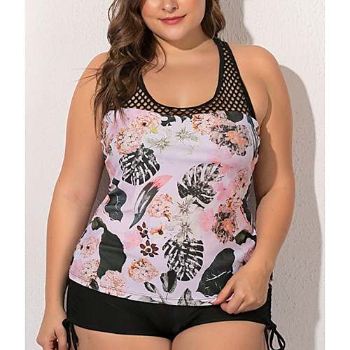 Women's Tankini 2 Piece Swimsuit Open Back Slim Color Block Geometric Photo Color Plus Size Swimwear Padded Strap Bathing Suits New Fashion Sexy / Padded Bras
Women's Tankini 2 Piece Swimsuit Open Back Slim Color Block Geometric Photo Color Plus Size Swimwear Padded Strap Bathing Suits New Fashion Sexy / Padded Bras