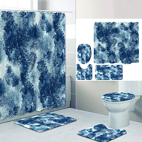 Simple Series 1 Digital Printing Four-piece Set Shower Curtains and Hooks Modern Polyester Machine Made Waterproof Bathroom
Simple Series 1 Digital Printing Four-piece Set Shower Curtains and Hooks Modern Polyester Machine Made Waterproof Bathroom
