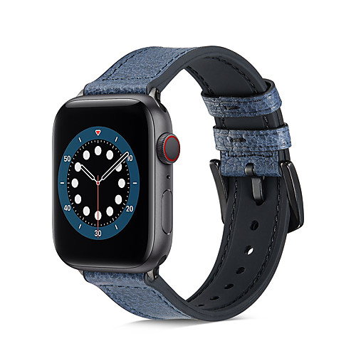 Watch Band for Apple Watch Series 6 / SE / 5/4 / 3/2/1 44mm 40mm 42mm 38mm Apple Business Band Silicone / Genuine Leather Wrist Strap
Watch Band for Apple Watch Series 6 / SE / 5/4 / 3/2/1 44mm 40mm 42mm 38mm Apple Business Band Silicone / Genuine Leather Wrist Strap