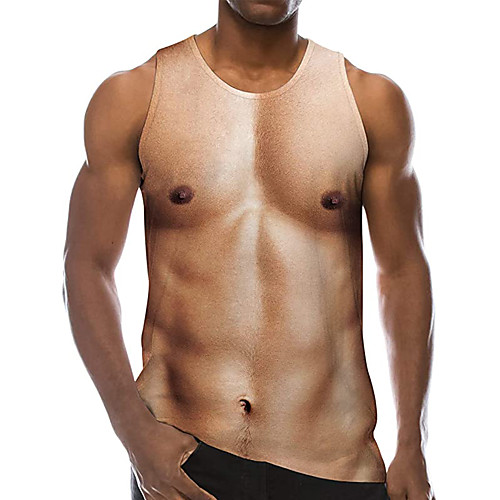 Men's Tank Top Undershirt Shirt 3D Print Figure 3D Print Sleeveless Daily Tops Casual Beach Light Brown / Summer
Men's Tank Top Undershirt Shirt 3D Print Figure 3D Print Sleeveless Daily Tops Casual Beach Light Brown / Summer