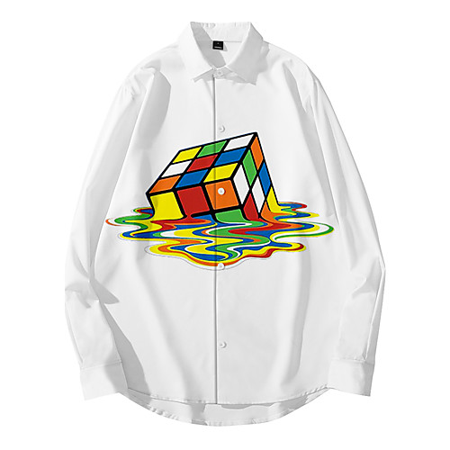 Men's Shirt 3D Print Rubik's Cube 3D Print Button-Down Long Sleeve Casual Tops Casual Fashion Breathable Comfortable White / Sports / Fall
Men's Shirt 3D Print Rubik's Cube 3D Print Button-Down Long Sleeve Casual Tops Casual Fashion Breathable Comfortable White / Sports / Fall