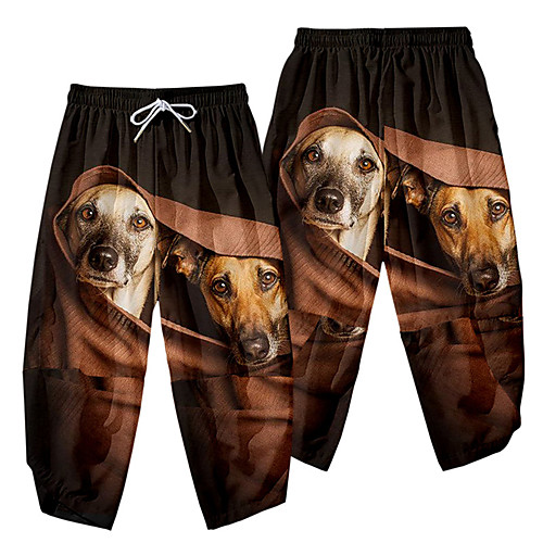 Casual / Sporty Athleisure Men's Wide Leg Daily Sports Pants Full Length Dog Elastic Waist 3D Print Black
Casual / Sporty Athleisure Men's Wide Leg Daily Sports Pants Full Length Dog Elastic Waist 3D Print Black
