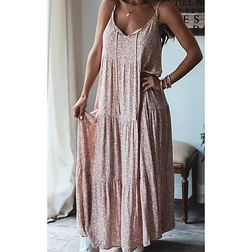 Women's Shift Dress Maxi long Dress Blushing Pink Sleeveless Floral Print Summer V Neck Casual 2021 S M L XL
Women's Shift Dress Maxi long Dress Blushing Pink Sleeveless Floral Print Summer V Neck Casual 2021 S M L XL