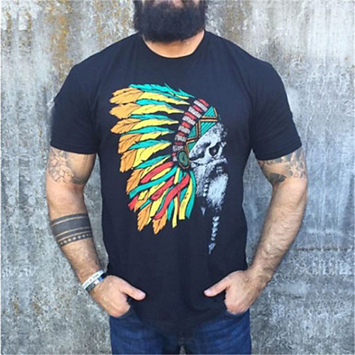 Men's Unisex T shirt Shirt Hot Stamping Graphic Prints Portrait Plus Size Print Short Sleeve Casual Tops 100% Cotton Basic Casual Fashion Round Neck Black / Summer
Men's Unisex T shirt Shirt Hot Stamping Graphic Prints Portrait Plus Size Print Short Sleeve Casual Tops 100% Cotton Basic Casual Fashion Round Neck Black / Summer