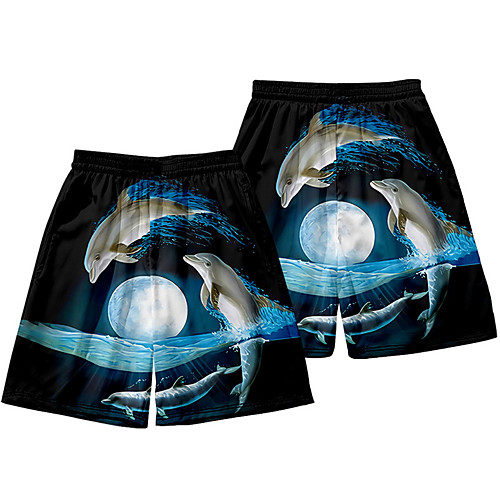 Men's Casual / Sporty Athleisure Daily Holiday Jogger Shorts Pants Dolphin Short Elastic Waist 3D Print Black
Men's Casual / Sporty Athleisure Daily Holiday Jogger Shorts Pants Dolphin Short Elastic Waist 3D Print Black