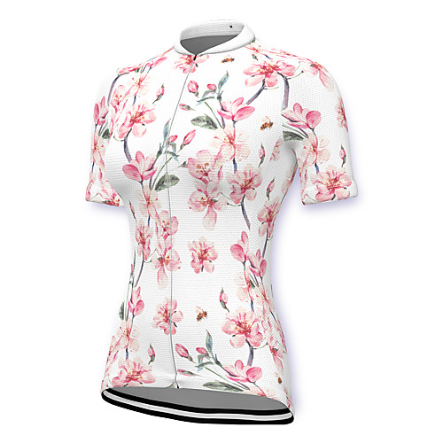 21Grams Women's Short Sleeve Cycling Jersey Summer Spandex Polyester White Floral Botanical Bike Jersey Top Mountain Bike MTB Road Bike Cycling Quick Dry Moisture Wicking Breathable Sports Clothing
21Grams Women's Short Sleeve Cycling Jersey Summer Spandex Polyester White Floral Botanical Bike Jersey Top Mountain Bike MTB Road Bike Cycling Quick Dry Moisture Wicking Breathable Sports Clothing