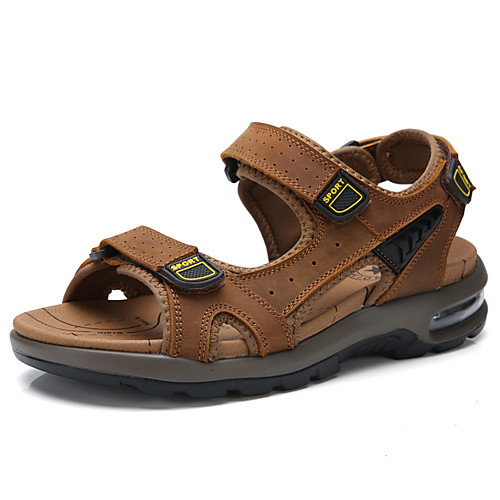 Men's Sandals Outdoor Hiking Sandals Casual Daily Outdoor Walking Shoes Cowhide Breathable Non-slipping Light Brown Dark Brown Black Summer
Men's Sandals Outdoor Hiking Sandals Casual Daily Outdoor Walking Shoes Cowhide Breathable Non-slipping Light Brown Dark Brown Black Summer