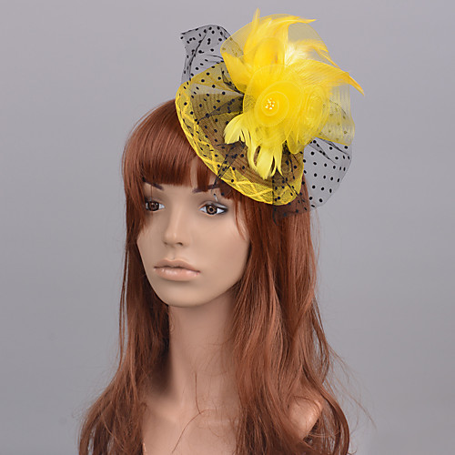 Elegant Retro Tulle Fascinators with Feather / Floral / Polka Dot 1 Piece Special Occasion / Party / Evening Headpiece
Elegant Retro Tulle Fascinators with Feather / Floral / Polka Dot 1 Piece Special Occasion / Party / Evening Headpiece