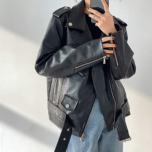Women's Jacket Casual Fall Winter Regular Coat Tailored Fit Casual Cool Jacket Solid Color / Spring
Women's Jacket Casual Fall Winter Regular Coat Tailored Fit Casual Cool Jacket Solid Color / Spring