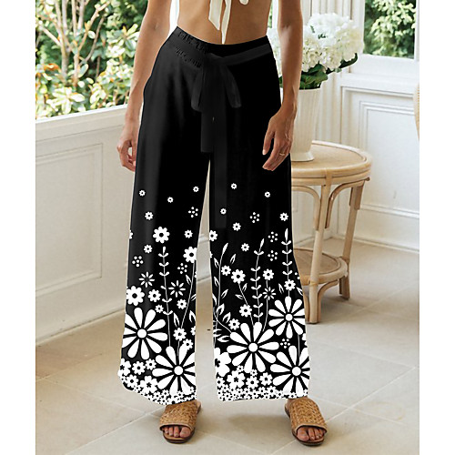 Women's Basic Chino Comfort Casual Going out Pants Pants Flower / Floral Graphic Prints Short Elastic Drawstring Design Print Black
Women's Basic Chino Comfort Casual Going out Pants Pants Flower / Floral Graphic Prints Short Elastic Drawstring Design Print Black