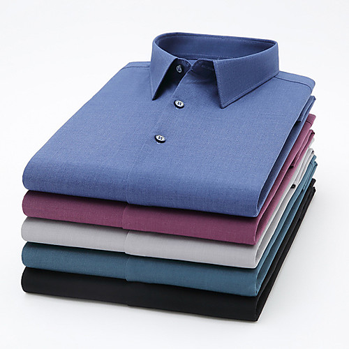 Men's Shirt Solid Colored Button-Down Long Sleeve Casual Tops Business Simple White Black Blue
Men's Shirt Solid Colored Button-Down Long Sleeve Casual Tops Business Simple White Black Blue