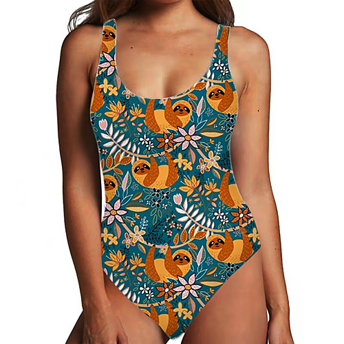 Women's One Piece Monokini Swimsuit Tummy Control Print Tropical Leaf Blue Swimwear Bodysuit Strap Bathing Suits New Fashion Sexy / Animal / Padless
Women's One Piece Monokini Swimsuit Tummy Control Print Tropical Leaf Blue Swimwear Bodysuit Strap Bathing Suits New Fashion Sexy / Animal / Padless