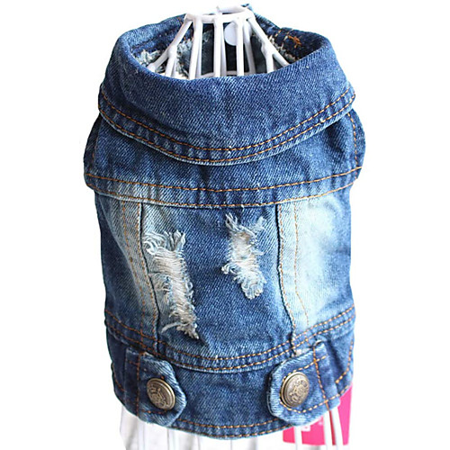 Dog Coat Denim Jacket / Jeans Jacket Puppy Clothes Solid Colored Casual / Daily Sports Outdoor Winter Dog Clothes Puppy Clothes Dog Outfits Blue Costume for Girl and Boy Dog Cotton XS S M L XL XXL
Dog Coat Denim Jacket / Jeans Jacket Puppy Clothes Solid Colored Casual / Daily Sports Outdoor Winter Dog Clothes Puppy Clothes Dog Outfits Blue Costume for Girl and Boy Dog Cotton XS S M L XL XXL