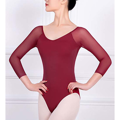 Ballet Dance Costumes Leotard / Onesie Solid Women's Training Performance 3/4 Length Sleeve High Nylon
Ballet Dance Costumes Leotard / Onesie Solid Women's Training Performance 3/4 Length Sleeve High Nylon